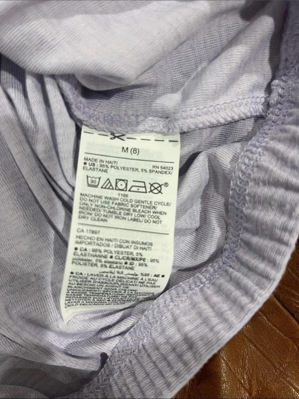 Old Navy Light Lavender Long Sleeve Cropped Tee